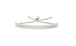 Load image into Gallery viewer, 14kt White Gold, .78ct Diamond Tennis Bolo Bracelet 2 Rows
