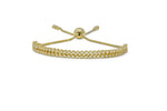 Load image into Gallery viewer, 14kt Yellow Gold, .84ct Diamond Bolo Bracelet, 2 Rows
