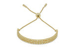 Load image into Gallery viewer, 14kt Yellow Gold, Diamond 3 Row Adjustable Tennis Bolo Bracelet (1.29ct)
