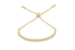 Load image into Gallery viewer, 14kt Yellow Gold, Diamond 2 Row Adjustable Tennis Bolo Bracelet (2.11ct)
