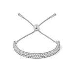 Load image into Gallery viewer, 14kt White Gold, Diamond 3 Row Adjustable Tennis Bolo Bracelet (2.33ct)
