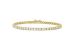 Load image into Gallery viewer, 14K Yellow Gold Diamond Tennis Bracelet (All Natural Diamonds)
