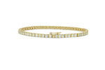 Load image into Gallery viewer, 14K Yellow Gold Diamond Tennis Bracelet (All Natural Diamonds)

